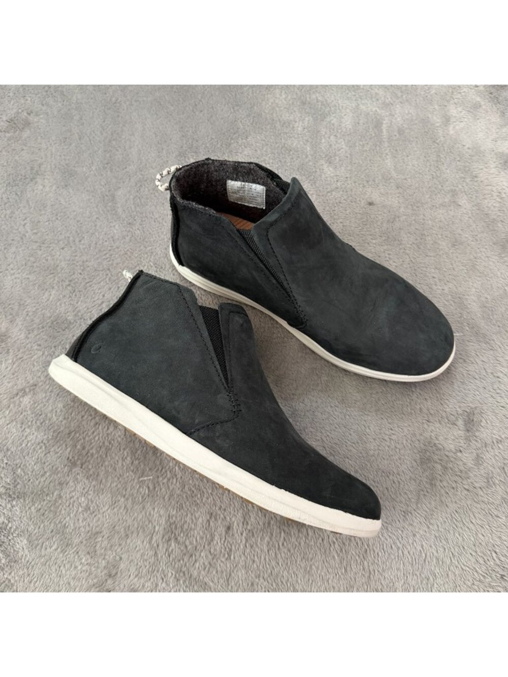 Olukai Hawai'iloa Manu Hope Black Ankle Boots Shoes Womens 8.5